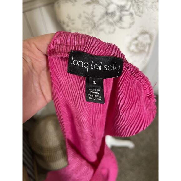 Long Tall Sally Lightweight Pink Dress Womens Size Small Sleeveless V Neck - Picture 5 of 7